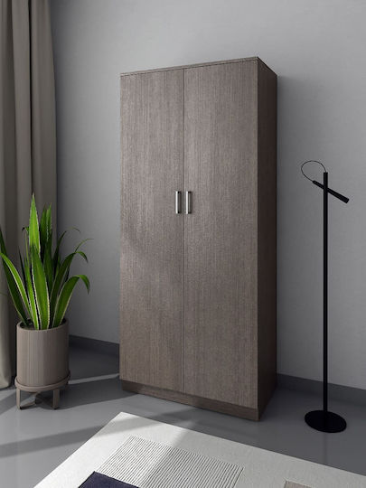 Kendall Δίφυλλη Ντουλάπα Wenge 70x45x180cm
