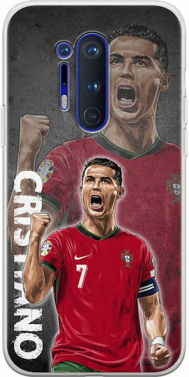 Euro 2024 Cristiano Ronaldo Oneplus 8 Pro TPU Flexibil Transparent din Silicon