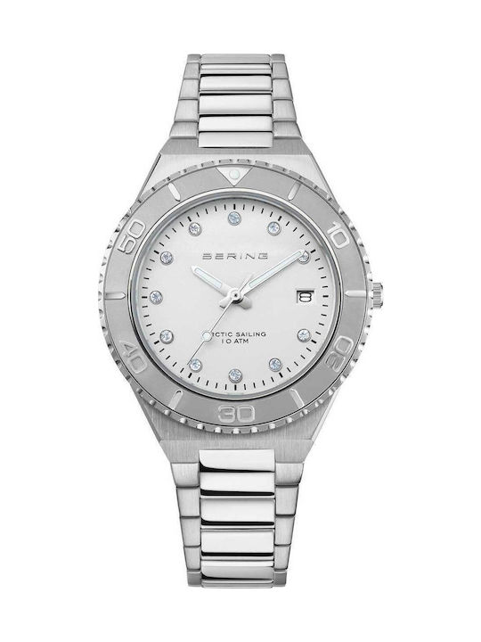 Bering Time Ladies Women's Watch with Silver Me...