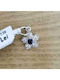 Charm Λουλούδι από Ασήμι Navy Μπλε