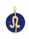 Xryseio Charm Semn Zodiacal Leu Din Aur Galben 14 Carate