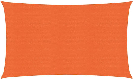 vidaXL Rectangular Umbrela Sail Portocaliu 3x6m