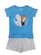 Disney Kids' Pajamas Summer Blue Elsa Anna Blue