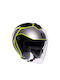 AGV Irides Davao Black/Grey/Yellow Fluo Cască de motocicletă Jet