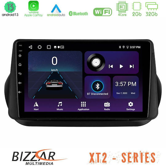 Bizzar Sistem Audio Auto 2DIN (Bluetooth/USB/WiFi/GPS/Apple-Carplay/Android-Auto) cu Ecran Tactil 9"