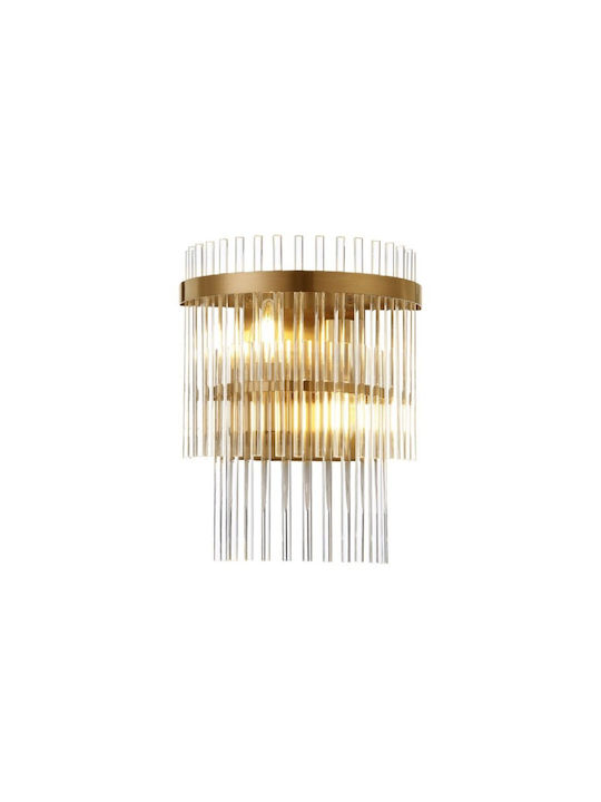 Viokef Lamp Wall with Socket E14 Gold 15cm