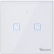 Smart Touch Wall Switch Lighting Two-Way with Frame White