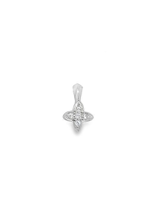 Xryseio White Gold Cross 14K