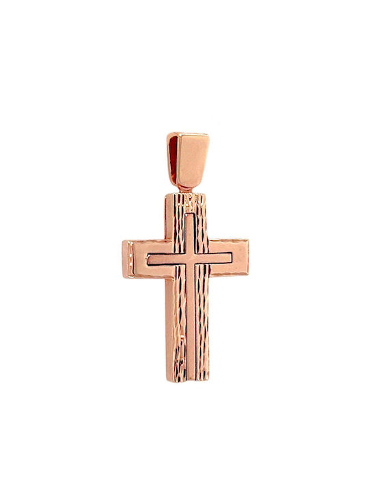 Xryseio Women's Rose Gold Cross 14K