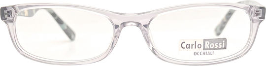Carlo Rossi Transparenter Damen Acetat Brillengestell PL.17228-C6