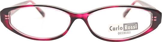 Carlo Rossi Women's Acetate Brown Tortoise Prescription Eyeglass Frame PL.17222-C8