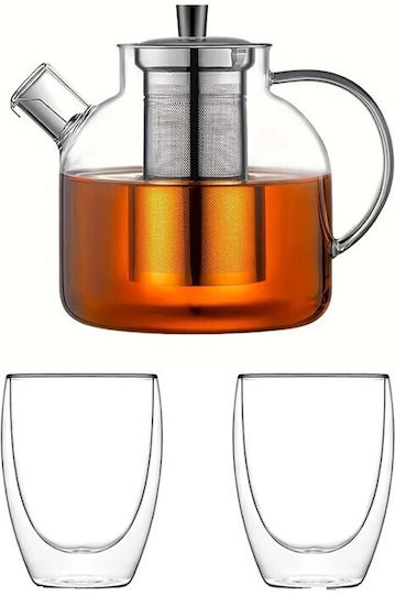 Σετ Τσαγιού Γυάλινο 300ml 3τμχ