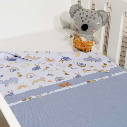 Baby Oliver Одеяло Детски пелени за пелени Син 75x95см.