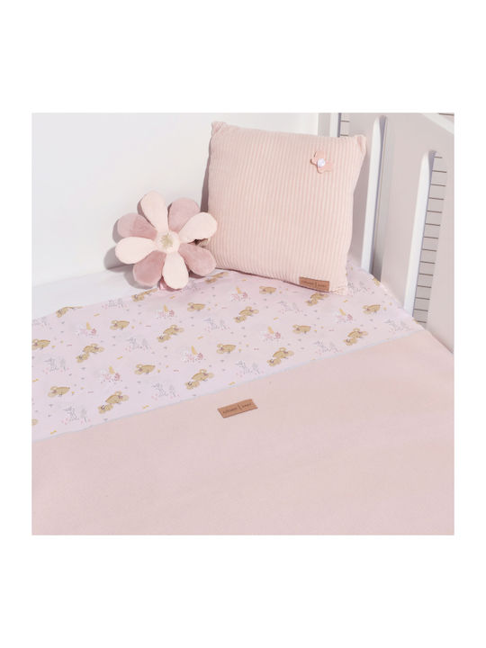 Baby Oliver Pătură Pepinieră Swaddling pături 100% bumbac Roz Pink 75x95cm