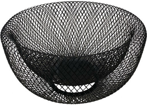Kesper Obstschale Metallisch Schwarz 24.5x24.5x12.5cm