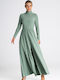 Figl Maxi Dress Turtleneck Green