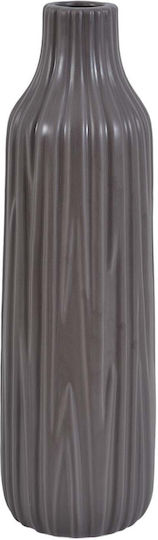 Ankor Διακοσμητικό Βάζο Κεραμικό Γκρι Φ13.5xΥ46cm