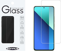 Sonique Hardy Glass 2.5D 0.33mm Adeziv Complet Sticlă călită pe toată fața 1buc (Xiaomi Redmi Notă 13 4G / Redmi Notă 13 Pro 5G)