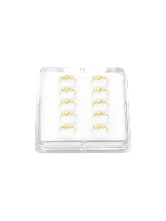 Ro-Ro Accessories Nose Earring Hoop made of Silver Gold Plated