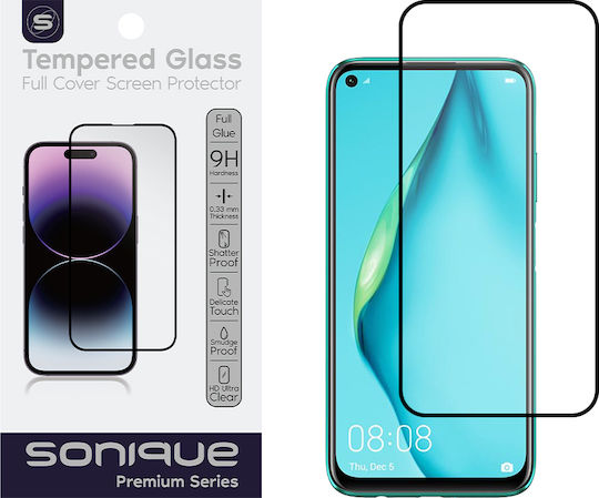Sonique Hardy Glass 2.5D 0.33mm Full Glue Full Face Tempered Glass Black (Huawei P40 Lite)
