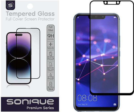 Sonique Hardy Glass 2.5D 0.33mm Full Glue Full Face Tempered Glass Black (Huawei Mate 20 Lite)