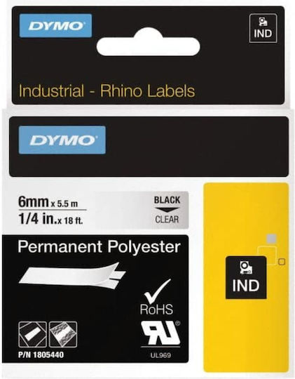 Dymo Rhino Permanent Polyester Label Maker Tape Compatible with Dymo Rhino/IND