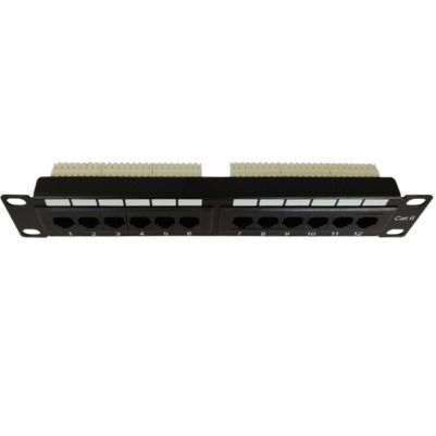 Daisat Patch Panel for Rack 1U 10" 12 Ports cat6