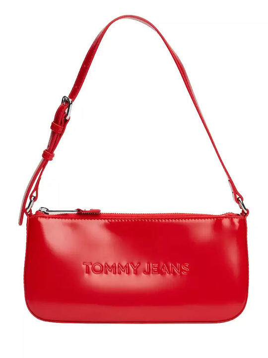 Tommy Hilfiger Γυναικεία Τσάντα Ώμου Κόκκινη