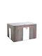 Plastic Cutie de depozitare cu Capac Gri 50x40x33cm 1buc