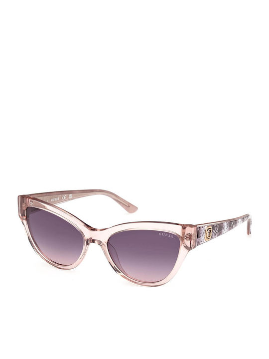 Guess Woman Sunglasses with Black Horn-Rimmed F...