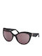 Guess Women's Sunglasses With Black Horn-Rimmed Frame And Grey Lens GU00130 01A