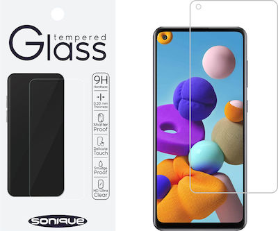 Sonique Hardy Glass 2.5D 0.33mm Full Glue Tempered Glass (Galaxy A21s)