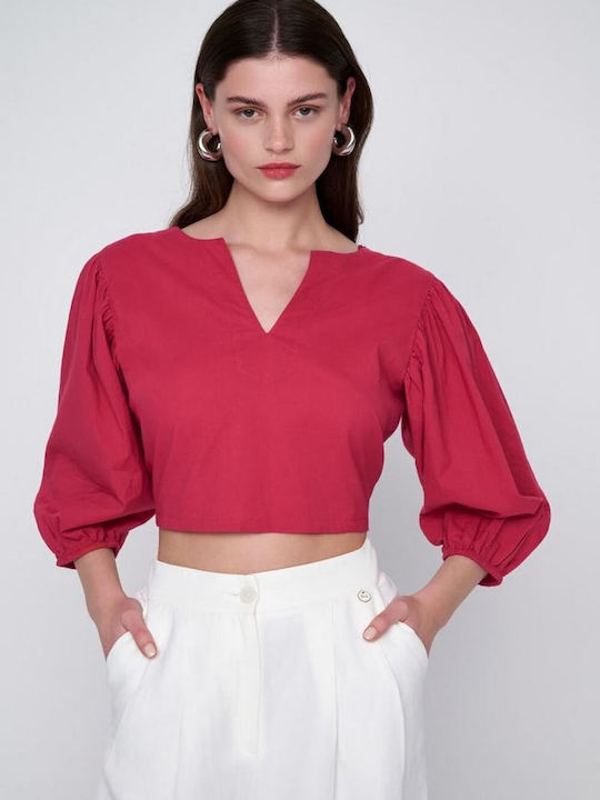 Ale - The Non Usual Casual Damen Bluse Coral