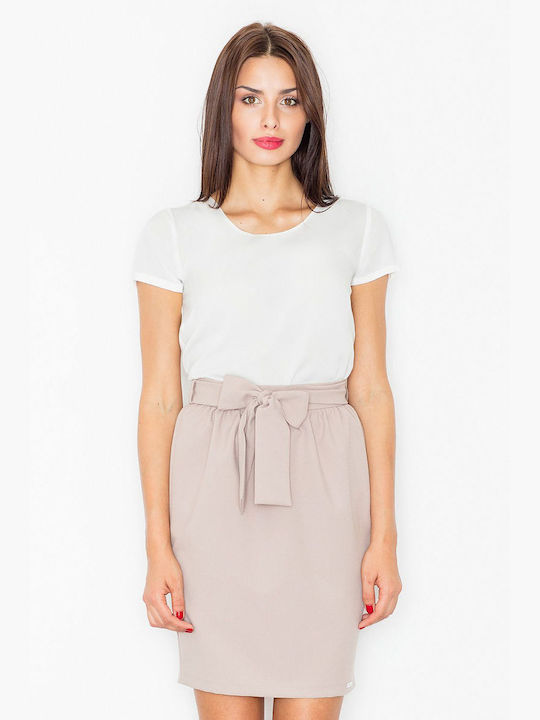 Figl Pencil Skirt in Beige color