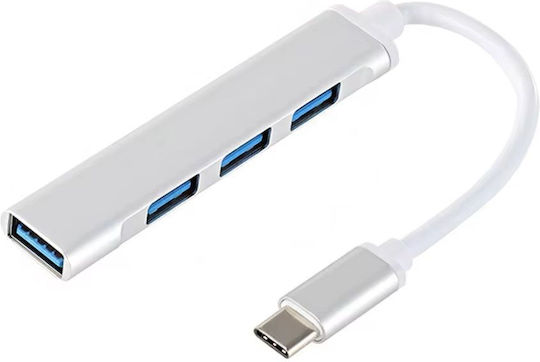 NBD056-C Hub 4 Θυρών USB 3.0 με σύνδεση USB-C Λευκό