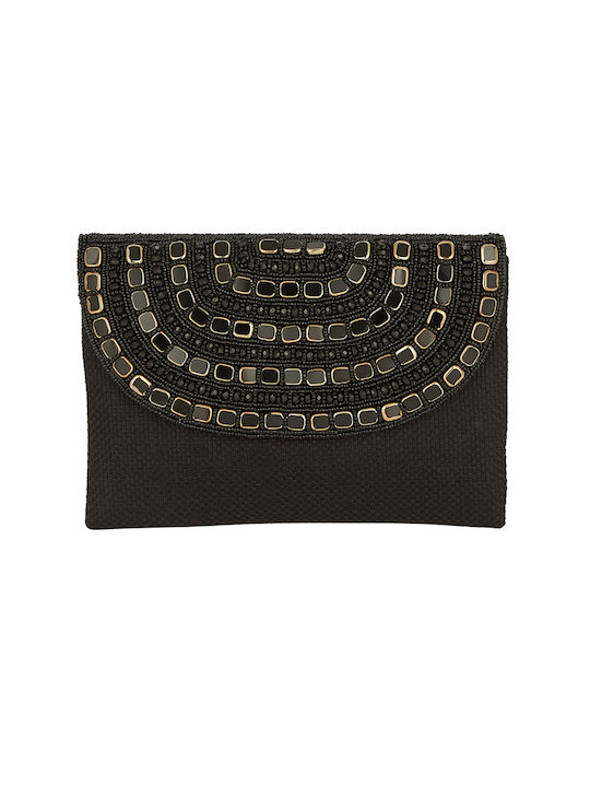 Boho Luxe Clutch Tasche Zizi Schwarz