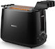 Philips Toaster 2 Slots 650W Black