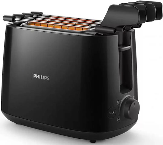 Philips Toaster 2 Slots 650W Black