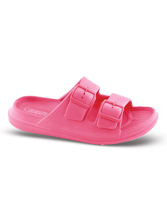 Cubanitas Frauen Flip Flops in Fuchsie Farbe