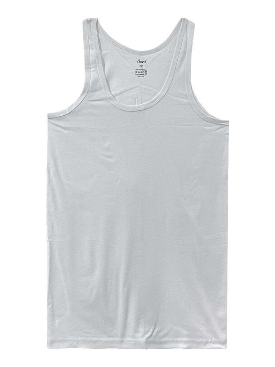 Ustyle Men's Undershirt Sleeveless in White Color