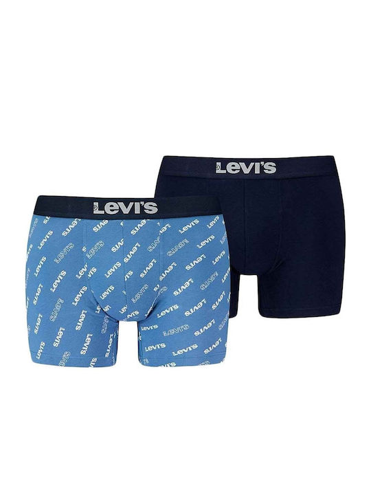 Levi's Herren Boxershorts Blau 2Packung