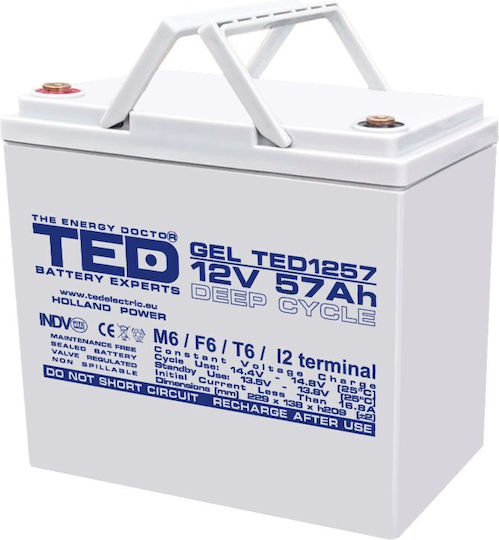TED Electric Baterie UPS cu Capacitate 57Ah și Tensiune 12V BA086431 1buc