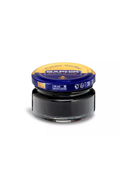 Saphir Créme Surfine 50 ml Schwarze Schuhfarbe Schwarz 01