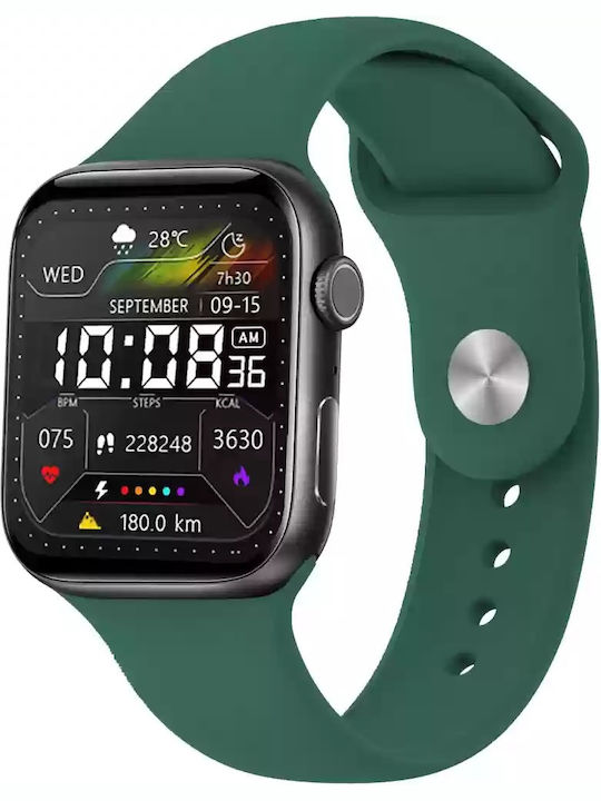 WearFit HW22 Pro 44mm Smartwatch με Παλμογράφο (Πράσινο)