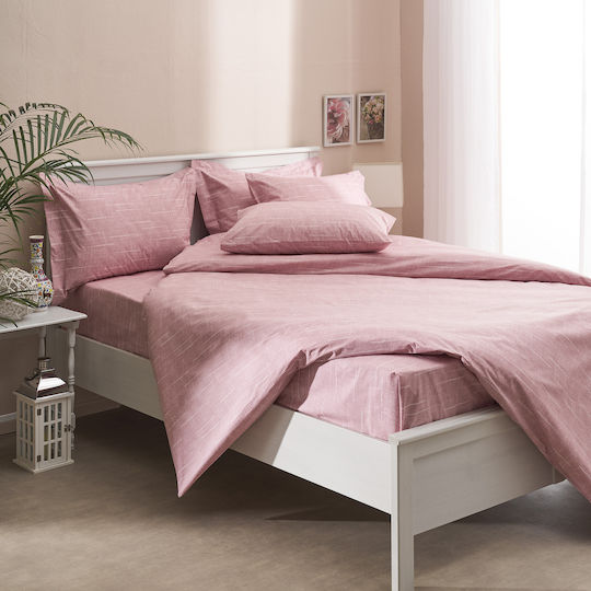 Charalambidis Textiles Κουβερλί Μονό από Βαμβάκι & Πολυεστέρα Σομόν 160x230cm