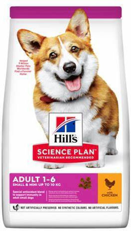Hill's Science Plan Adult Small & Mini 1.5kg Dry Food Gluten-Free for Adult Dogs with Chicken