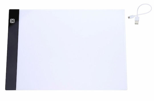 A4 Drawing Board Zola Led Backlight 3 Lighting Levels 1.8w Microusb 23x30.5x0.35 Cm Tran