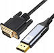 Cable DisplayPort male - VGA male 2m Γκρι (CO2-0026)