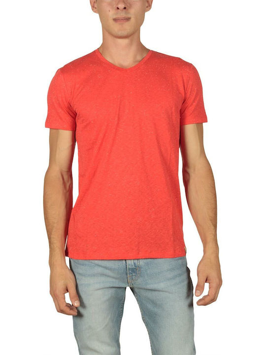 French Kick Herren T-Shirt Kurzarm Coral