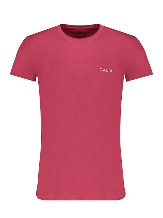 Gaudi Herren T-Shirt Kurzarm Red